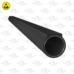ESD Plastic Coated Pipe, Flat, Black