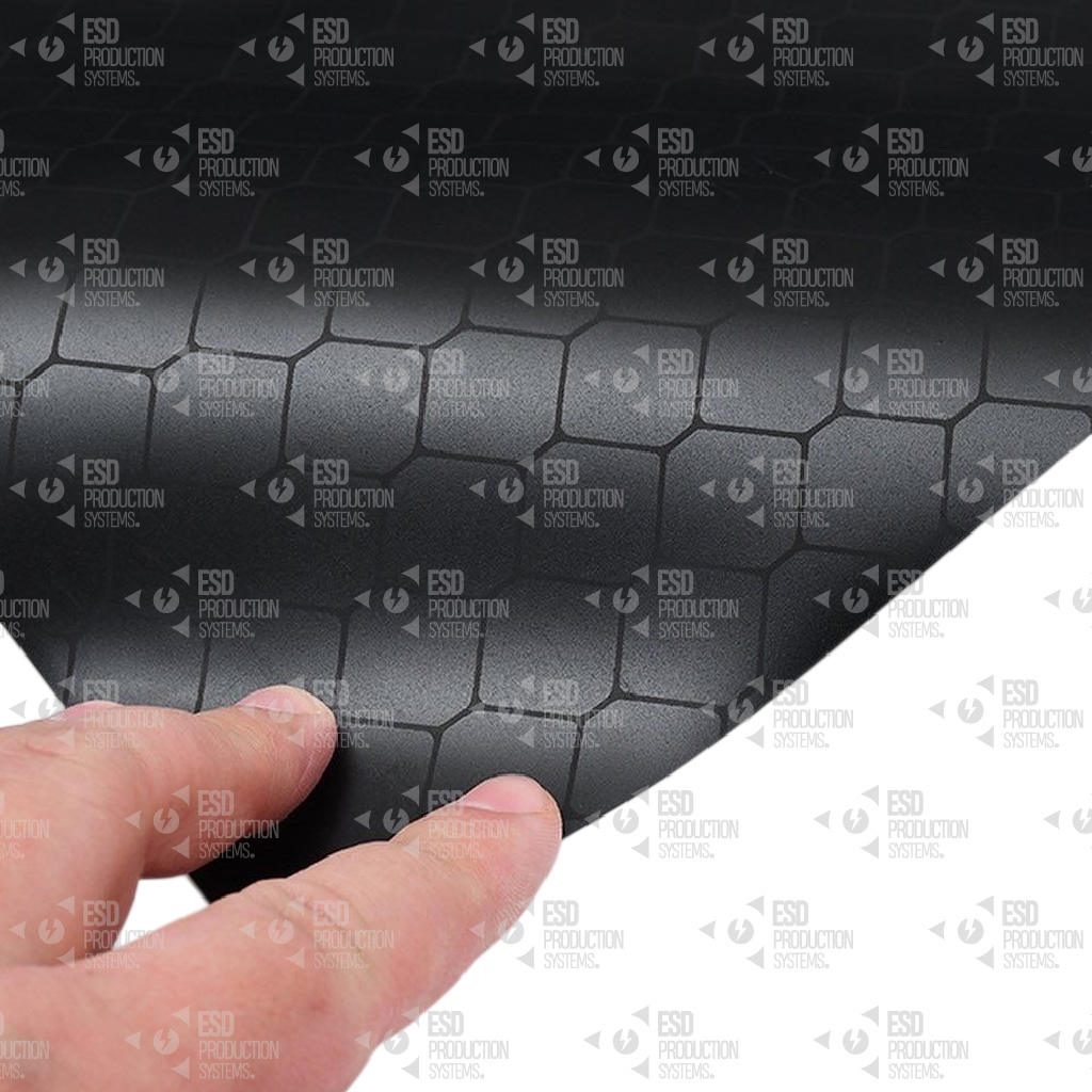 ESD Opaque Black Grid Curtain film - Image 2
